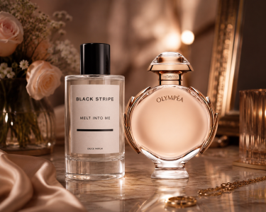 Rabanne Olympea and Black Stripe Melt Into Me together
